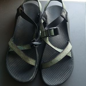 Blue green chacos